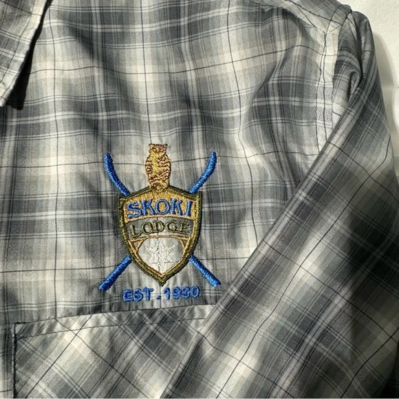 Kühl Mountain Grown Snap Up Long Sleeve Vented Grey Plaid Size Medium - Picture 11 of 13